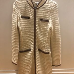 Boston Proper Zip Up Sweater Dresd